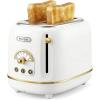 imageHazel Quinn 2Slice Retro Toaster 6 Browning Levels 3 FunctionsDefrostReheatCancel Removable Crumb Tray for Easy to Clean 15 Inches Extra Wide Slots  Pearl WhitePreal White
