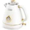imageHazel Quinn Retro Breakfast Set  2Slice Toaster amp 17L Electric Kettle Bundle 6 Browning Levels ExtraWide Slots 1200W Fast Boiling All Stainless Steel Interior Thermometer  Pearl White