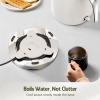 imageHazel Quinn Electric Kettle  17 Liters 57oz Stainless Steel Water Kettle BPAFree Interior 1200W Fast Boiling Cordless Rotational Base  Pearl White