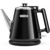 imageHazel Quinn Electric Kettle  1L34oz Small Tea Kettle 800W Fast Boil All 304 Stainless Steel Interior Double Wall for Cool Touch and Thermal Auto ShutOff BPAFree Cordless  Mint GreenJet Black